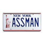 Cosmo Kramer | Assman | Metal Stamped License Plate