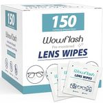150 Count Lens Wipes for Eyeglasses, Glasses Cleaner, Pre-moistened Individually Wrapped Sracth-Free Streak-Free Eye Glasses Cleaner Wipes for Cleaning Eye Glasses, Sunglass, Camera Lens, Goggles