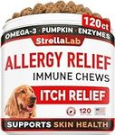 STRELLALAB Dog Allergy Relief + Itc