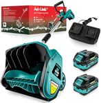 Ant-Link Electric Snow Shovel with Wheels, 17“ 40V(2*20V) 4.0Ah Cordless Snow Blower, Battery Powered Snow Thrower with Directional Plate & Adjustable Front Handle, with 8'' Depth, 22FT Throw Distance