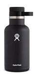 Hydro Flask Insulated Stainless Steel Beer Growler and 64-Ounce Wide Mouth Water Bottle, Black Butte