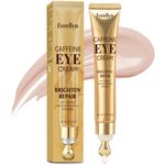 Eveellyn Caffeine Eye Cream, Under Eye Cream For Dark Circles and Puffy Eyes, Day & Night Eye Cream Anti Aging, Reduce Eye Bags Wrinkles and Fine Lines, Under Eye Treatment for Men and Women, 20g