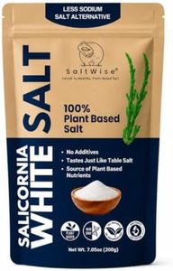 SaltWise Salicornia White Salt – Low Sodium Salt Substitute, Plant-Based Mineral Salt, Kosher, 100% Natural, No Additives (7.05 oz / 200g)