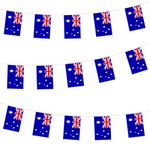 Australia Bunting Flag Hanging Flag for World Cup 2022 10m/32ft Rectangle Fabric Australia Flag Banner, Outdoor Indoor Bar Bunting for World Cup Qatar 2022 Decorations Party Supplies