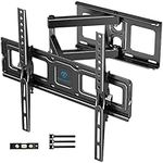 PERLESMITH TV Wall Bracket for 26-60 inch TVs, Swivel Tilt up to 40kg, 55 inch TV Wall Mount with Spirit Level, Max. VESA 400x400mm