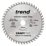 Trend Laminate & HPL Circular Saw Blade, 165mm Diameter, 20mm Bore, 48 Teeth, TCT, 2.2mm Kerf, +4° Hook, CSB/PT16548