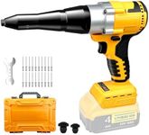 Funnywhale Cordless Rivet Gun Compatible with Dewalt 20V Max Battery(No Battery) Electric Rivet Gun, Brushless Pop Rivet Gun Tool for Rivets 1/8", 5/32", 3/16"