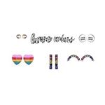 Lux Accessories Rainbow Equal Love 