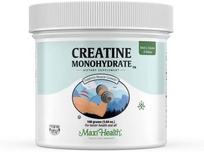Maxi-Health Monohydrate Creatine For Muscle Mass With L-Taurine And Ribose Powder - Nutrition Supplement For Pre And Post Workout