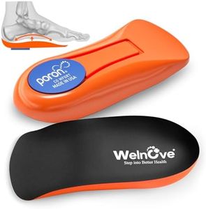 Welnove Heel Cups for Heel Pain with Arch Support, Max Anti-Shock Gel Heel Cushion for Plantar Fasciitis Relief, Heel Pain, Achilles Tendonitis, Heel Spur, Heel Support for Women 9.5-13 & Men 8.5-12