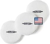 Buffing Pads for Chopping Boards (3 Pack) by CLARK'S - Finishing Pads for Applying and Buffing Wax on Wood Surfaces - 3.5 in Diameter