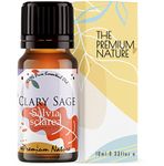 The Premium Nature Clary Sage Essential Oil for Diffuser | 100% Natural | Perfect for Skin, Hair, Aromatherapy & Candle Making - Fragrant Aromatherapy Oils, 10 mL