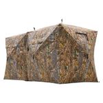 RPNB Hunting Blind, One-Way See Through Hunting Blinds, 4-6 Person Side-by-Side Pop-Up Ground Blinds with Carrying Bag, Noise-Free Durable Camo Tent for Deer & Turkey Hunting