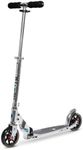 Micro Scooters | Micro Speed Classic Scooter | 8+ Years | Perfect for Adults & Kids | Fast & Foldable | Shock Absorption | Small Wheels | Silver