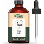 Organic Zing Emu (Dromaius Novaehollandiae) Oil | Pure & Natural Carrier Oil for Skincare, Hair Care & Massage - 118ml/3.99fl oz