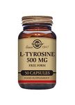 Solgar L-Tyrosine 500mg - Amino Acid - Blood & Nervous System Tissues - Vegan - 50 Vegetable Capsules