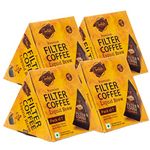 Trelish Filter Coffee Liquid Brew Decoction - Each Box Serves 7 Cups, Combo of 4 | Brewed Coffee In Liquid form | Just Add Milk/Water