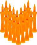 FINGER TEN Golf Tees Plastic Step Down Unbreakable 2 3/4 inch 50 Pack,Golf Tees Castle Durable Portable Professional for Golf Practice (All 2 3/4'' In Orange)