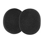 kwmobile 2x Earpad Compatible with Logitech H800 - Replacement Foam Earpad Cushions for Headphones - Black