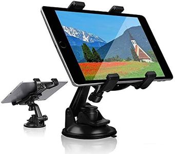 Car Tablet iPad Holder Mount, Suction Cup Tablet Holder Stand for Car Windshield Dash Desk Kitchen Wall Compatible with iPad Mini Air Samsung Galaxy Tab A S Series All 7-10 inches Tablet