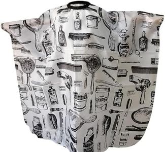 Volumoon Capa de Peluquería, Capas de Corte Peluquería, Capa de Barberia Profesional, Capa para Cortar el Pelo Impermeable y Transpirable, para Hombres Mujeres y Niños 145 * 120cm