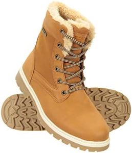 Mountain Warehouse Casual Womens Waterproof Hiking Boots - Faux Fur Brown Size 9 AU (40 EU)