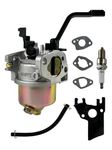 TURBOTUNITY Generator Carburetor Kit for Predator 4000 4375 Champion Honda Generac 3500 4000 3000 4500 4375 3550 3650 GP 3250 3300 Watt 196cc 208cc 212cc 224cc etc.