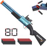 Realistic Toy Shotgun Suitable for Nerf Gun's Dart - with Double Barreled Shooting, Sight, 40 Soft Darts, 40 Suction Cup Dart, Foam Blasters Hunting Rifle Toy Gun for Kids Outdoor Play Shooting Game