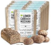 Low-Carb Bread Mix 350g, 10 Pack – 100% Organic, Gluten-Free, Vegan, High in Protein, No Added Sugar or Preservatives, Suitable for Keto and Weight Loss Diets , German Bread … (3500g / 10 Pack)