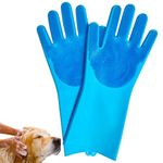 Befrenetic Dog Washing Gloves, Dog Bathing Gloves, Anti Slip and Extended Design, Cat Grooming Glove Suitable for Pets Such as Long Haired Dogs Short Haired Dogs Cats Rabbits