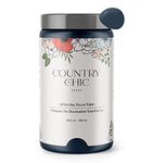 Country Chic Paint - Chalk Style All-in-One Paint for Furniture, Home Decor, Cabinets, Crafts, Eco-Friendly, Matte Paint - Peacoat [Navy Blue] Quart 32oz/950ml