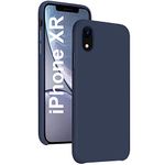 REALCASE iPhone XR Case Back Cover | Liquid Silicone Gel Rubber | Full Protective Back Cover Case for iPhone XR (S-Blue)