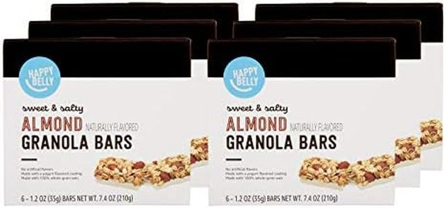 Amazon Brand - Happy Belly Sweet & Salty Almond Granola Bars, 6 Count (Pack of 6)