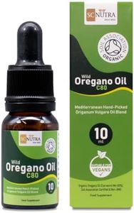 SC Nutra Organic Oregano Oil - Soil Association Approved UK Organic - Wild Oregano Oil C80 10ml (70 Servings) - (Sweet Cures)