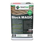 Smartseal ‘Block Magic' – A Re-Colouring Block Paving Sealer. Superior to a Concrete Paint - Transform Old Block Paved Drives or Patios - Easy to Apply (Dark Grey, 5 Litre)