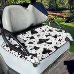 Flashideas Gothic Mushroom Golf Cart Seat Cover Comfortable Portable Golf Cart Seat Towel for 2 Person Seats Easy to Clean Easy to Install