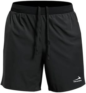 Pantalones Cortos para Correr para Hombre, Deportivos Ligeros y Transpirables, Pantalones Cortos de Entrenamiento para Entrenamiento Negro XL