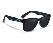 EFERMONE Efer-7 Polarized Sunglasses For Men & Women, 400Nm Dual Coat Uv Sunlight Protection, Impact Resistant (Aqua Blue, Square) Medium