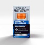 L'Oréal Paris Men Expert Erase Wrinkles Moisturising Cream For Men, Firms and hydrates, 50ml