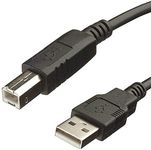 JIGYAS USB 2.0 High Speed Printer Scanner Cable A Male to B Male for HP, Canon, etc (1.5 Meter)(Black)