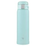 Zojirushi SM-SF48-AM Water Bottle, Direct Drinking [One-touch Open] Stainless Steel Mug, 16.9 fl oz (480 ml), Mint Blue