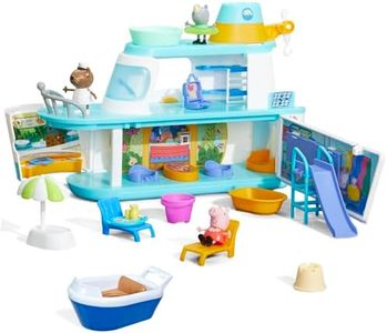 Peppa Pig's Cruise Ship, Multilevel Playset with 17 Pieces, Preschool Toys for 3 Year Old Girls and Boys and Up