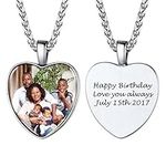 PROSTEEL Picture Necklace Personalized Photo Stainless Steel Custom heart Photo Necklace for Women Gifts
