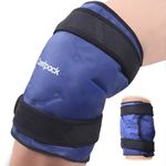 Comfpack Large Knee Ice Pack Wrap Around Entire Knee After Surgery, Reusable Gel Ice Pack for Knee Injuries, Pain Relief, Swelling, Knee Replacement Surgery, ACL, Tendinitis, Meniscus Tear