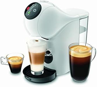 NESCAFE Dolce Gusto Genio S Basic by Krups, Compact Capsule Coffee Maker, 15 bar Pressure, 0.8 Litre Capacity, Eco-Mode, Automatic Descaling Alert, White, KP2431
