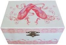 Mele & Co Pretty Ballerina With Ballet Shoes, Musical Jewellery Box