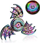 Phoenix Cool Fidget Hand Spinners Dragon Wing Finger Spinner Metal Focus Stainless Steel Fingertip Gyro Stress Relief Hand Finger Spinner Desk Toy Birthday Gift for Kids Adults(Rainbow)