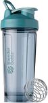 BlenderBottle Shaker Bottle Pro Series Perfect for Protein Shakes and Pre Workout, 28-Ounce, Cerulean Blue