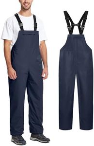 SWISSWELL Men's Rain Bibs Rain Pants for Men Waterproof Over Pants Work Heavy Duty with Pockets