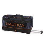 Nautica Lander 30" Rolling Duffel, Navy/Orange, Halio